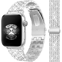 JR.DM Metallarmband för kvinnor kompatibelt med Apple Watch ...
