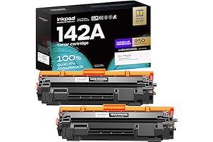 iNKPAD Toner 142A kompatybilny z HP 142A 142X, do HP Laserjet MFP M140w Toner M110w M110 MFP M140 MFP M139w M139 W1420A W1420X (z chipem, 2 czarny)