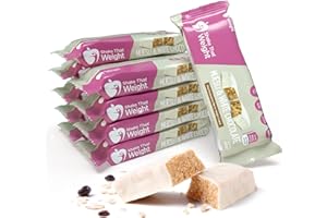 Shake That Weight Muesli & White Choc Meal Bars - 10 Meals, 15g Protein, Gluten-Free, Low Calorie Meal Replacement Bars for Weight Loss, High Fibre, Vegetarian