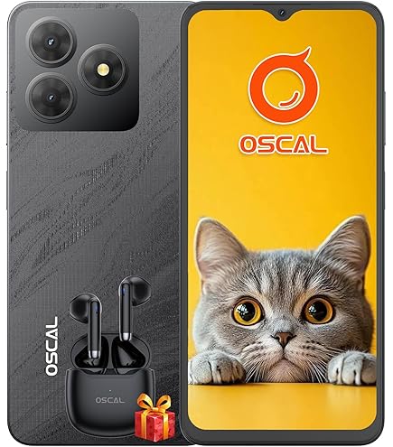 OSCAL Flat 2 Smartphone Android 14, 12GB RAM+256GB ROM/1TB