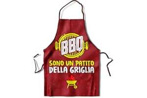 KAÏDENSÏ Grembiule Barbecue Uomo Divertenti - Grembiuli da Cucina BBQ - Idee Regali Divertenti per Lui