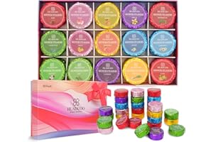 HUADUOO Lot de 30 bombes de douche pour aromathérapie, aromathérapie, cadeau d'anniversaire, pour femme et homme, pour soulager le stress et la relaxation, soins personnels, huiles essentielles organiques