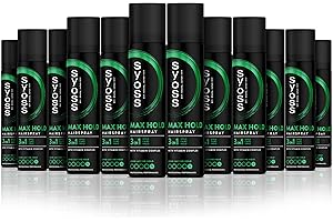 Syoss - Maksymalne mocowanie lakieru Mini 75 ml (opakowanie 12)-48 h Mega mocne mocowanie, pomaga chronić włosy przed wilgocią i promieniami słonecznymi, włosy jak świeżo z salonu fryzjerskiego