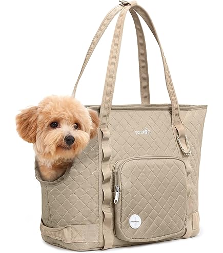 Borsa Trasportino Per Cani Bobby Promenade 40x23x23cm - Imbottita, Con Tracolla, Cioccolato - Foto 11