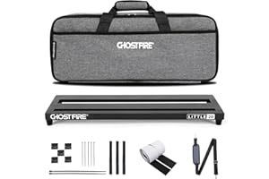 GHOSTFIRE Ghost Fire Gitarren-Pedalplatine, Aluminiumlegierung, 0,8 kg, Effektpedalboard, 50,8 x 17,8 x 3,8 cm, mit Tragetasche, V-Serie (V-Little 20)