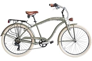 VIA VENETO BY CANELLINI Via Veneto Cruiser, Sun on The Beach - Roues 26", cadre en aluminium, fremos V-Brake