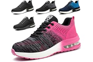 Eivaza Chaussures de sécurité Chaussures de Travail légères Chaussures Sportives à Bout en Acier Baskets Respirantes avec Embout en Acier Hommes ou Femmes Taille 35-46