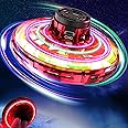 Flying Spinner Mini Drone, Hand Controlled Flying Fidget Spinner Toys, Fly Orbi Pro Boomerang Drone For Kids Adult, Cool Stuff Gadgets Gifts for Boys Girls Teens 8 9 10+ Year Old Indoor Outdoor (Red)