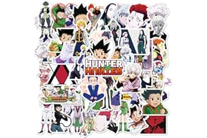 KOWASO Hunter X Hunter Stickers Pack 50 Pz Cartoon Decalcomanie di Anime Bumper Stickers Decalcomanie per auto Moto Bagagli portatili Ipad Laptop Impermeabile a prova di Luce Solare