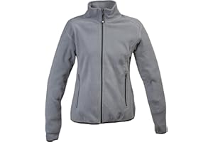Niscioma Felpa Zip Intera Donna - Maglia Tuta Felpata Invernale Maglie Senza Cappuccio Tinta Unita, Felpe da Lavoro 100% Poliestere con Tasche Fondo Elasticizzato, Modello Met Lady