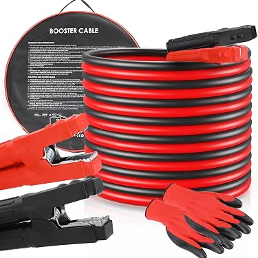 Pinces De Démarrage Pour Câbles De Batterie - Paire Rouge/noir, 12 Cm, En Cuivre Pur, Isolation Sécurité