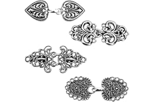 FIOSJKOM Cardigan Clip,Kleider Clip,Clips Für Kleidung,Clips Für Jacken,Broschen Für Kleidung,Brosche Damen,Waist Clip,Verschlüsse Für Jacken,Broschen,Knöpfe Für Strickjacken,Brosche Ausschnitt Verkleinern