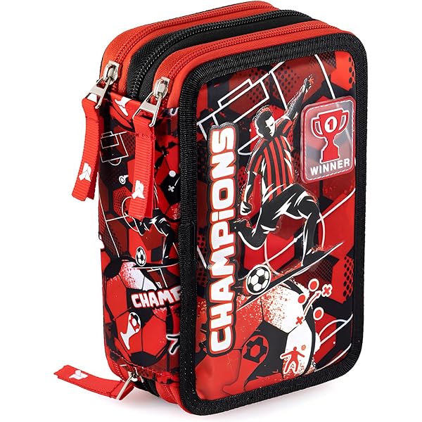 CoolPack XXL Pencil Case, 3-compartment School Pencil Case, Triple