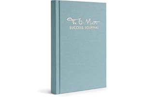 ‎URBESTSELF The 6-Minute Success Journal | Daily Planner, Organiser | Achieve Your Goals with more Motivation, Mindfulness & Focus | Premium Quality, A5, Undated (Sky Blue)