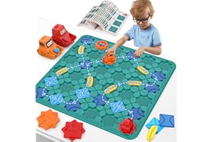 Mieryd Labyrinthe Jeu de Société, 200+ Niveaux 56x56cm Grand Plateau Puzzle Enfant 3 4 5 6 7 8 9 10 Ans Jouet Garcon Fille Logique Jeux Construction Éducatif Jeu Montessori Cadeau Anniversaire Noël