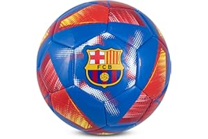 Hy-Pro Ballon de Football sous Licence Officielle FC Barcelone Taille 3 Motif Spirale Marchandise Barca Entraînement Collection pour Enfants et Adultes