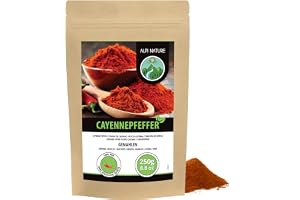 Cayennepeppar (250g), cayennepeppar, 100% naturligt, mycket varmt, cayennepeppar försiktigt torkade och malda, utan tillsatser