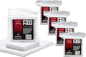 PEC-PAD Lint Free Wipes 4”x4” Non-Abrasive Ultra Soft Cloth for Cleaning Sensitive Surfaces like Camera, Lens, Filters, Film, Scanners, Telescopes, Microscopes, Binoculars. (100 Sheets Per/Pkg) 5-Pack