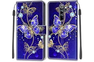 SIENIANLINE Carcasa Magnética para Xiaomi Redmi Note 8 Pro - Funda con Tapa, Protección Completa y Ranura para Tarjeta