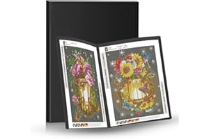 Bellatoi Diamond Painting Album A3, Diamond Art Folder, A3 Display Book, Diamond Painting Storage (Black Album A3-20 Pages, Holds 40 Sheets)