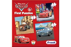 Frank Disney Pixar Cars First Puzzles - A Set of 3 Jigsaw Puzzle for Kids Above 3+ Years - Fun & Challenging Brain Booster Games - for Focus and Memory - 13704