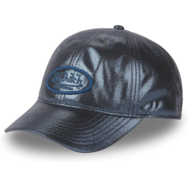 Von Dutch Baseballkappe – 100% Baumwolle, Denim-Look, Verstellbar (55,5–60 Cm), Mit Schweißschutzband