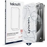 Teknoft iPhone 15 Pro ile Uyumlu Otomatik Hizalama Aparatlı Takılırken Toz Toplama &Ouml;zellikli Ekstra G&uuml;&ccedil;lendirilmiş Lazer Kesi