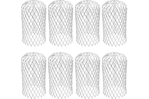 Crapaudine de Gouttière 80 * 160MM, Aluminium Filtres de Grillage Gouttière pour Maison, Avant-toit, Fossé, Égout pour Aider à Garder le Drain Dégagé Arrête le Blocage Feuilles et des Débris (8 pcs)