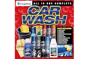 SHOP4ALLSORTS Complete Car Washing Kit Interior & Exterior Valeting Bucket Full Kit To Valet Your Motor Including Screen Wash