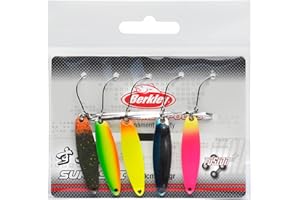 Berkley Area Game Spoons 5 Pack – kleiner Wobbler Spoon zum Forellen- und Barschangeln, bleifrei, Fusion 19 Haken