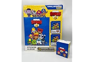 manuelkant Album Figurine + Scatola Box da 30 bustine per la Raccolta Brawl Stars 2024