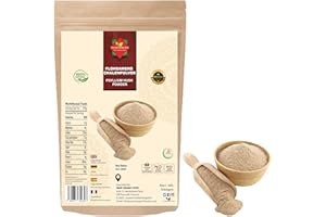 THE WORLDWIDE MINT Flohsamenschalenpulver 500g | 100% Rein & Natürlich | Ballaststoffreiches Reinigungspräparat | Ohne Füllstoffe, Vegan, Nicht-GVO | Unterstützung der Verdauung, Regelmäßigkeit & Gewichtsmanagement