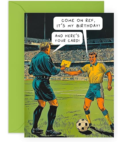 Abacus Cards Geburtstagskarte 'Too Much Football' – Lustige Blankokarte Für Männer