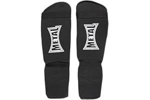 METAL BOXE Protège-Tibias/Pieds Noir XXS
