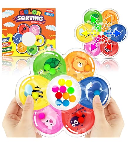 Wooden Colour Sorting Toy Color Sorting Sensory Toys For Toddlers ...