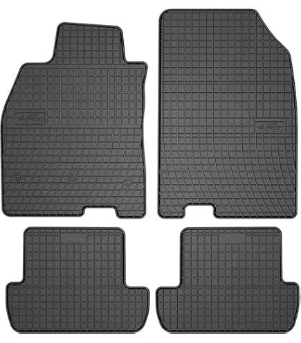 Vloermatten Renault Megane III Limousine / Sportour / Coupe 2008-2015 precies passend, antislip, hielbeschermers van versterkt rubber, bevestigingsknoppen