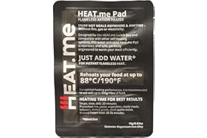 heat.me Flammenlose Heizpads MRE Heater Lunchbox Kit | Magnesium-Technologie 27g leicht | Ohne Gas Feuer Strom | Outdoor Camping Survival