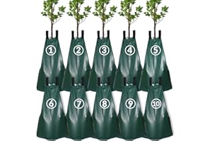 Casgee 10 Stück 75L Baumbewässerungssack, Bewässerungsbeutel UV beständigem, PVC Bewässerungssack, Baumbeutel Bewässerungssack zur Verwendung mit Dünger, strapazierfähigem Wassersack für Bäume