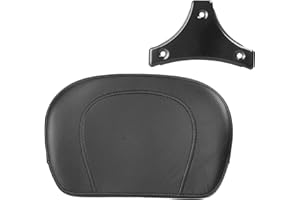 SWESGI Coussin de dossier passager Sissy Bar noir pour Harley Davidson HD Touring modèle 1997-2022(P/N 52300324, 52627-09, 54247-09, 52933-97b, 52805-97B, 52723-06, 5230057, 523330057, 523333). 00258