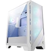 MSI MAG Forge 320R Airflow White Mid-Tower Bilgisayar Kasası - ATX Kapasitesi, RTX 40 GPU Desteği, ARGB Fan, Manyetik Toz Fil