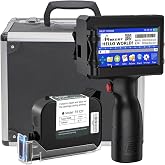 Phezer P15U Portable Inkjet Printer Gun with Quick Dry Ink Cartridge, 0.5 Inch Portable Printer for Text/Barcode/Logo/QR/Coun