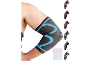 360 RELIEF Tutore Epicondilite Gomito Per Uomini e Donne - 1 Pacchetto Gomitiera Per Tendinite, Tennis, Giocatore Di Golf - Compressione Gomitiera Per Destra/Sinistra Manicotto Con Lavanderia Borsa