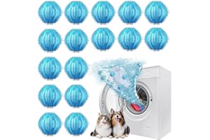 Audasi 16 Stücke Tierhaarentferner Waschmaschine, Effektiver Fusselball und Fusselfänger Fusseln und Flusen Wiederverwendbar Fusselbälle Waschmaschine für Hund und Katze Pet Hair Remover