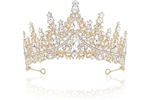 pangdapengpeng Tiara Women's Crystal Tiara Silver, Rhinestone Crown, Princess Crown Headband Glitter for Wedding, Birthday, Carnival, Fancy Dress Costume