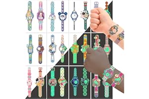 AIRNOGO Tatuaggi per Bambini 30 Fogli Tatuaggi Orologio Luminosi per Bambini, Tatuaggi Bambini Gadget Compleanno, Impermeabili Party Tatuaggi Temporanei Adesivi Bambini, Regalini Festa Compleanno Bambini