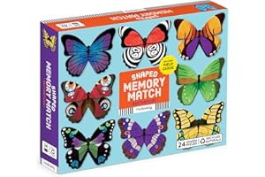 MUDPUPPY PRESS Butterflies Shaped Memory Match