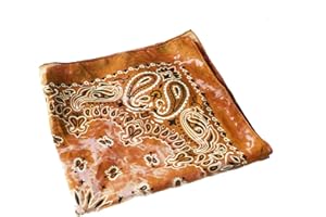 DHOBIA Bandana Gesichtstuch Face Mask Kopftuch Halstuch 100% Baumwolle mit original Paisley Muster