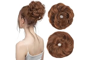 BwelsZJ Lockerer Dutt Haarteil mit Gummiband – Messy Bun Haargummi mit Kunsthaar, Voluminöse Hochsteckfrisur & Haarverlängerung für Damen
