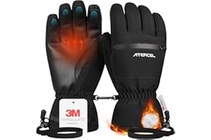 ‎ATERCEL ATERCEL wasserdichte Skihandschuhe 3M Thinsulate Warme Touchscreen Winterhandschuhe für Herren und Damen - Ideal für Ski, Snowboarden, Schneemobilfahren und Winterwandern
