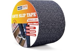 ADHES TAPE PURSUIT OF PERFECTION ADHES Grip Step Tape Anti Slip Tape Non Slip Tape Non-Kid Treads Safety Tape 4inch x 20feet High Traction Strong Adhesive Waterproof